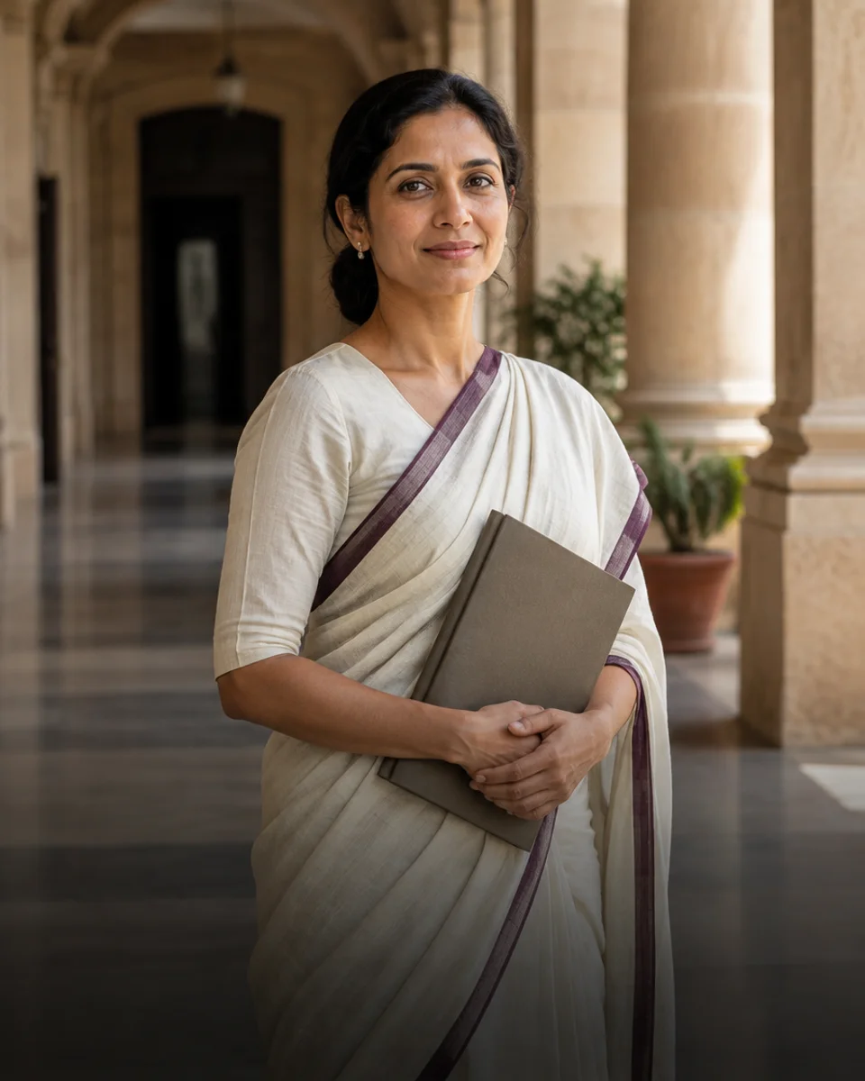 AI-generated illustration of an Indian government officer